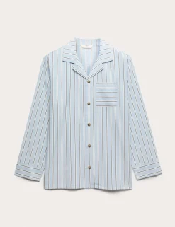 Pure Cotton Striped Pyjama Top