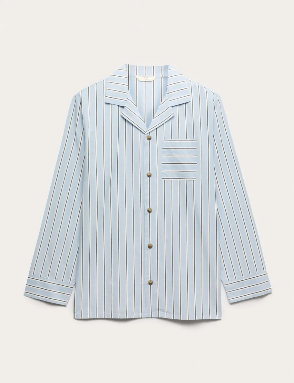 Pure Cotton Striped Pyjama Top