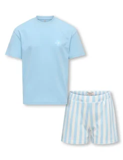 Pure Cotton Striped Pyjamas (7-14 Yrs)