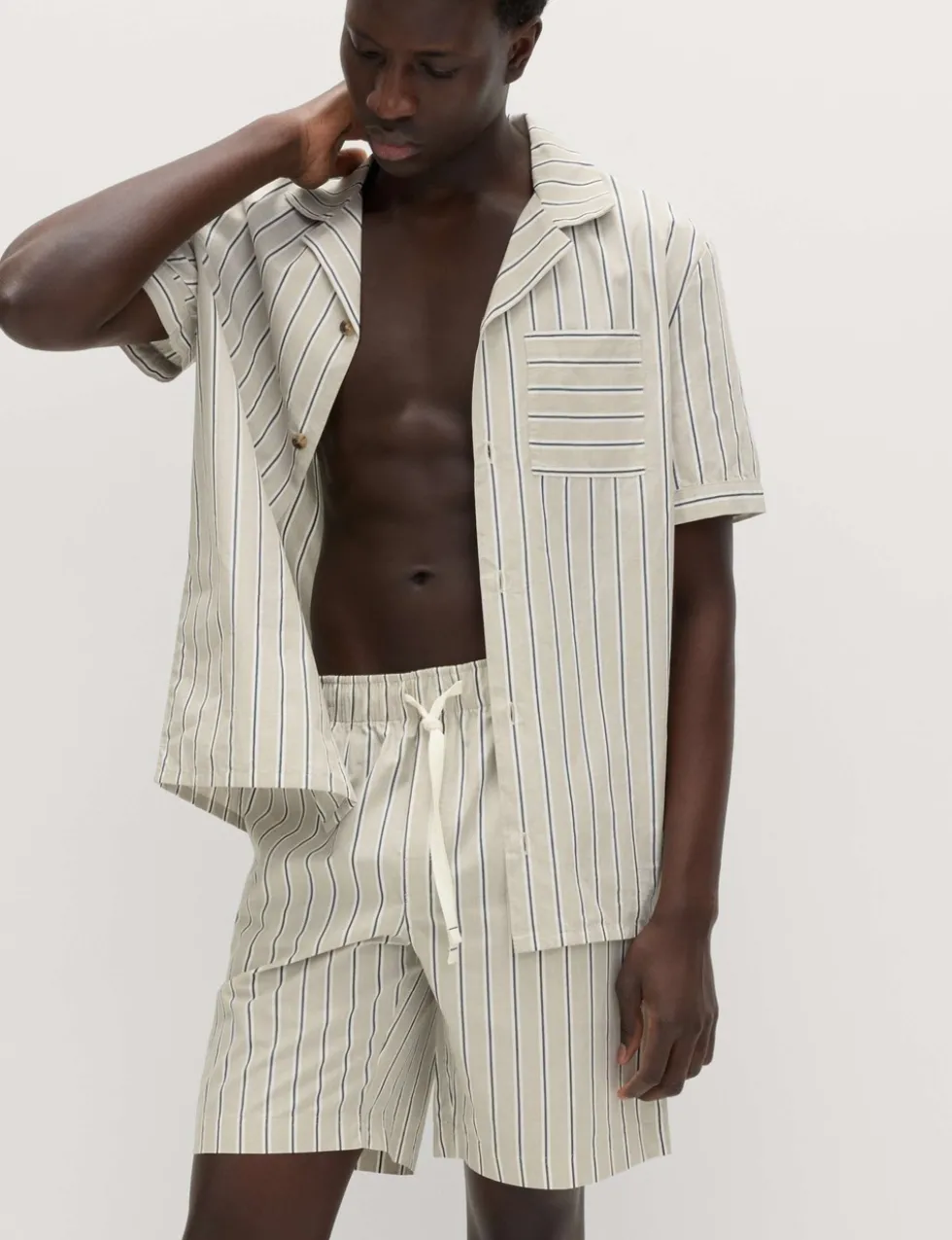 Pure Cotton Striped Pyjama Top