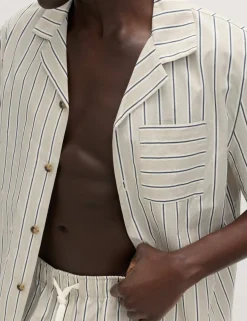 Pure Cotton Striped Pyjama Top