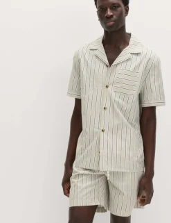 Pure Cotton Striped Pyjama Top