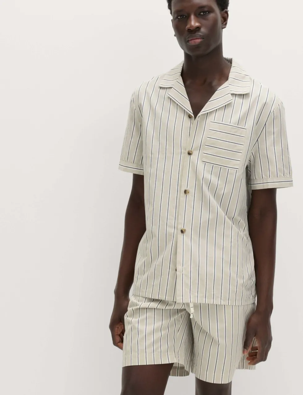 Pure Cotton Striped Pyjama Top