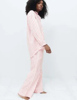 Pure Cotton Striped Pyjama Shirt