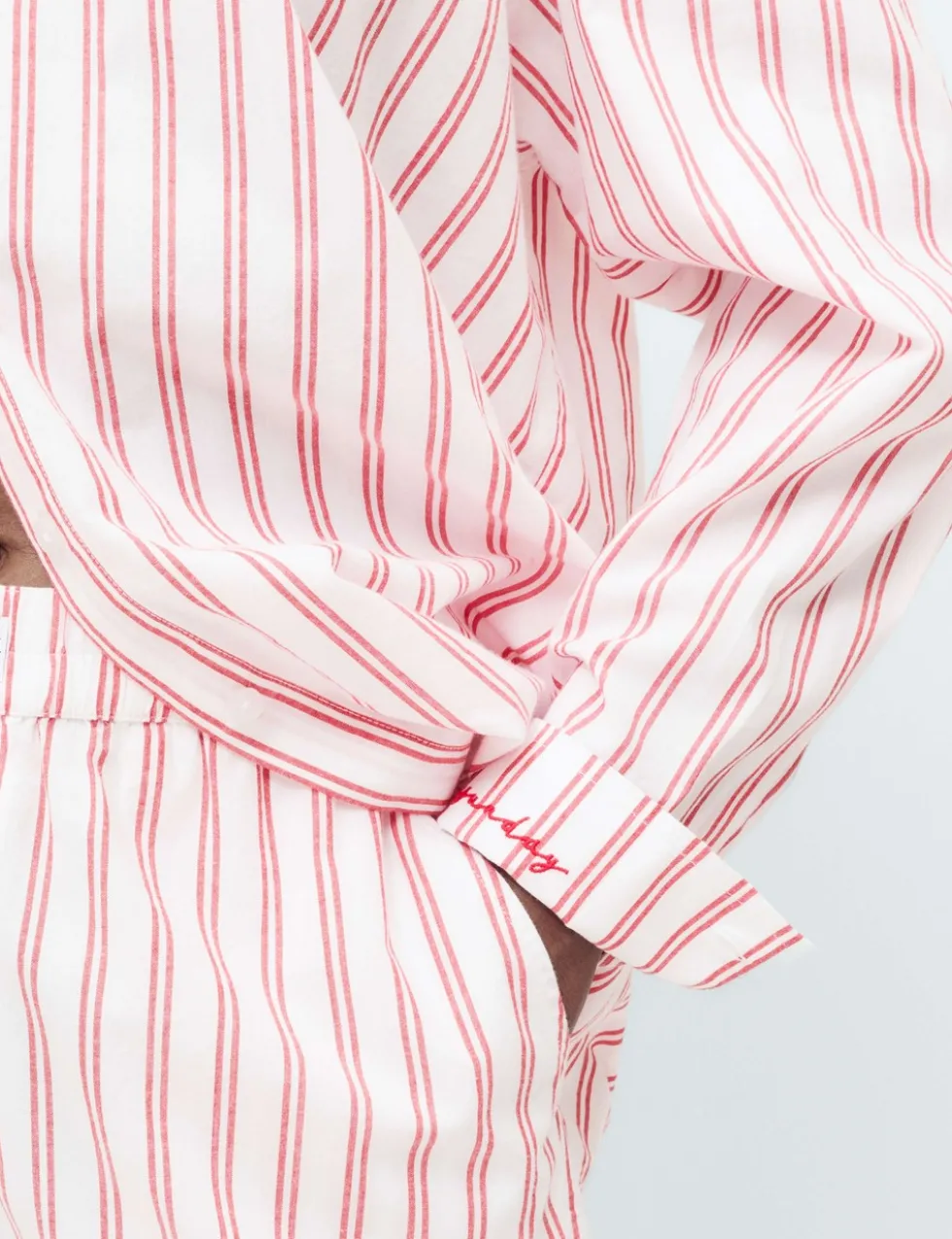 Pure Cotton Striped Pyjama Shirt