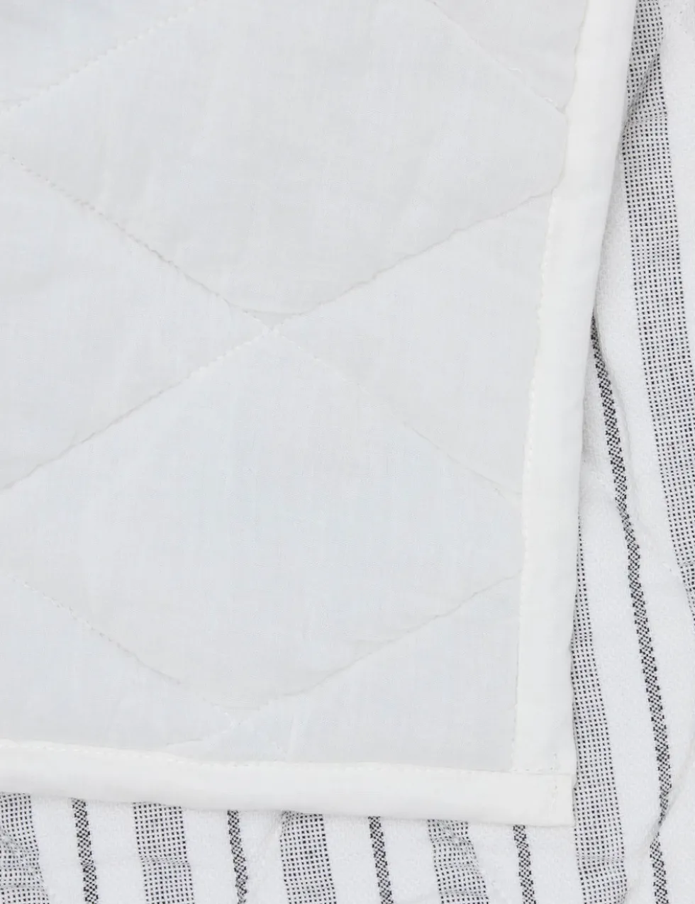 Pure Cotton Striped Quilted Bedspread