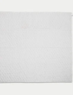 Pure Cotton Striped Quilted Bedspread
