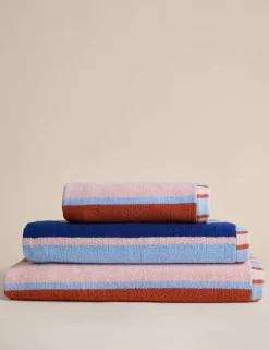 Pure Cotton Striped Reversible Towel