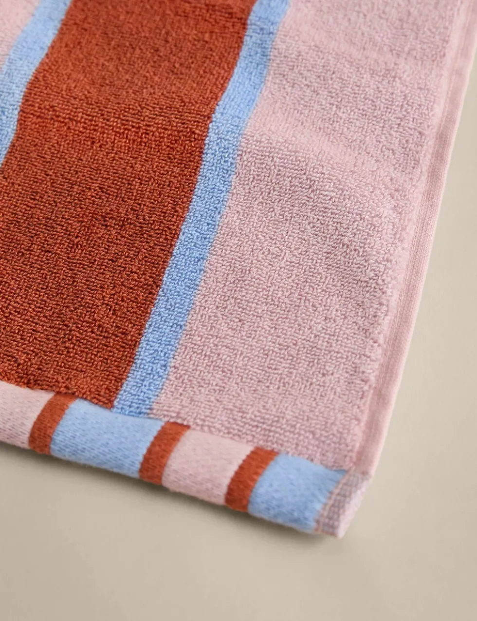 Pure Cotton Striped Reversible Towel