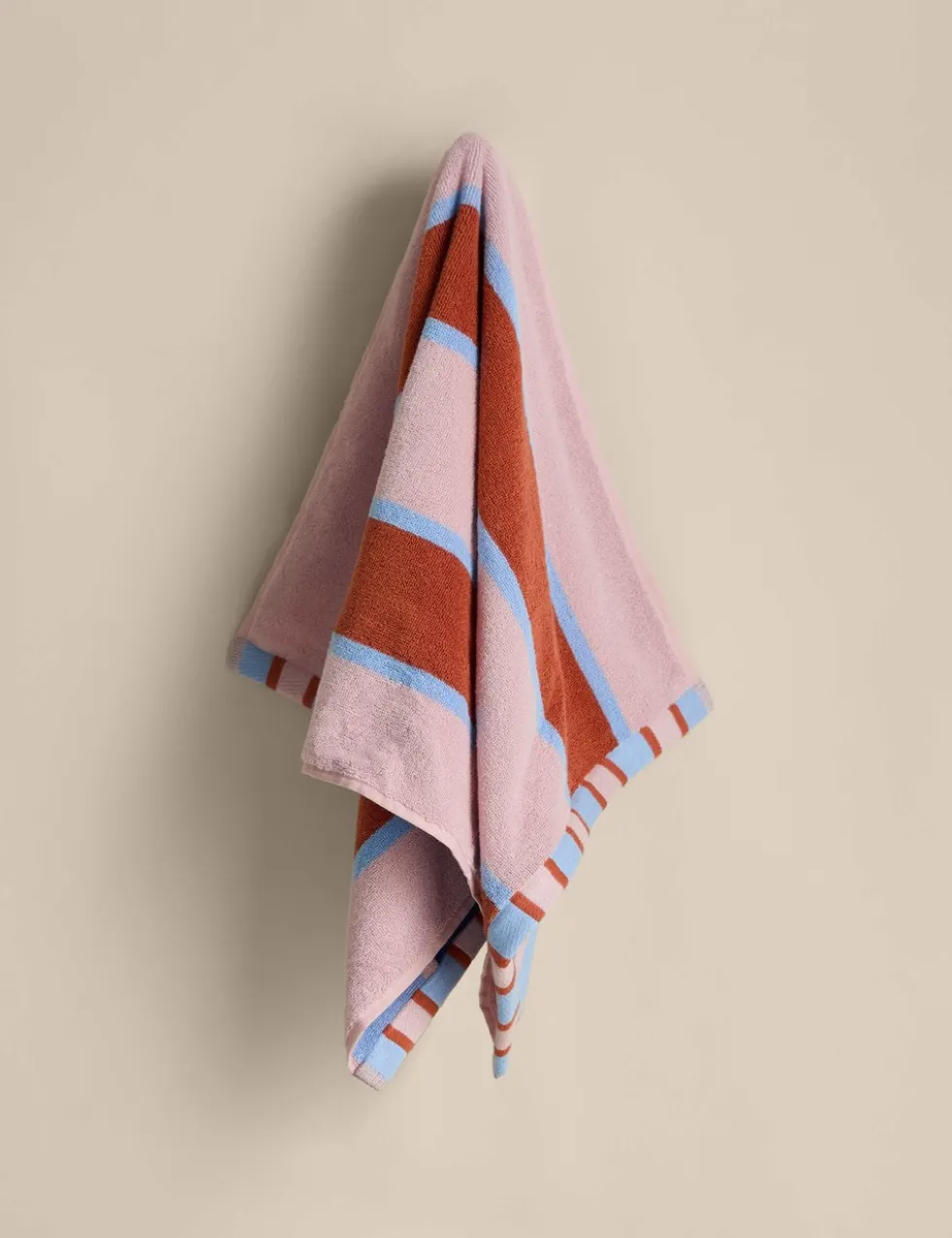 Pure Cotton Striped Reversible Towel