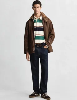 Pure Cotton Striped Rugby Shirt