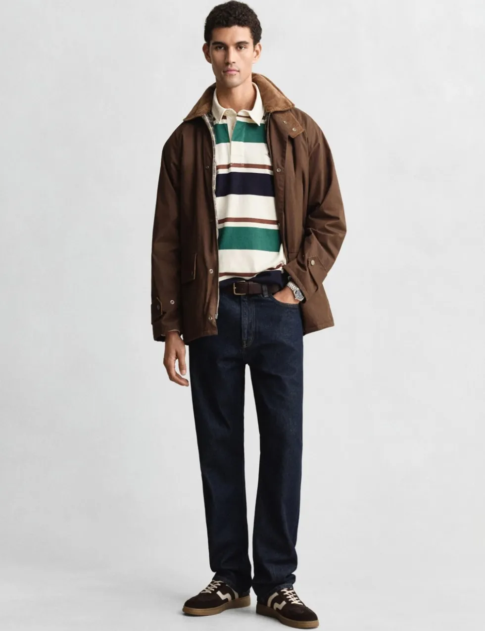 Pure Cotton Striped Rugby Shirt