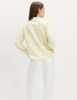 Pure Cotton Striped Rugby Top
