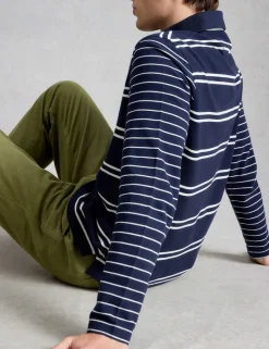 Pure Cotton Striped Rugby Shirt