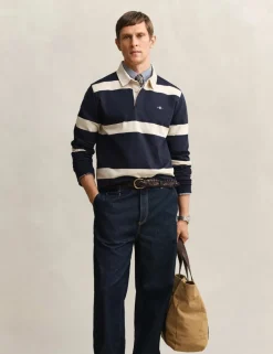 Pure Cotton Striped Rugby Shirt