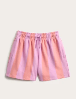 Pure Cotton Striped Runner Shorts (2-8 Yrs)