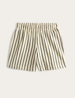 Pure Cotton Striped Runner Shorts (2-8 Yrs)