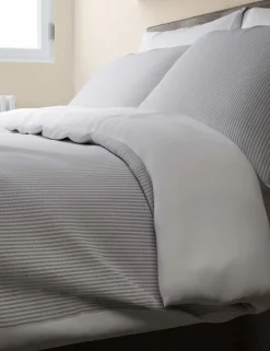 Pure Cotton Striped Seersucker Bedding Set