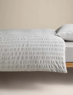 Pure Cotton Striped Seersucker Bedding Set
