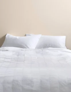 Pure Cotton Striped Seersucker Bedding Set