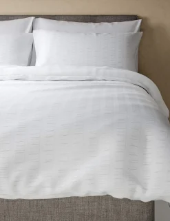 Pure Cotton Striped Seersucker Bedding Set