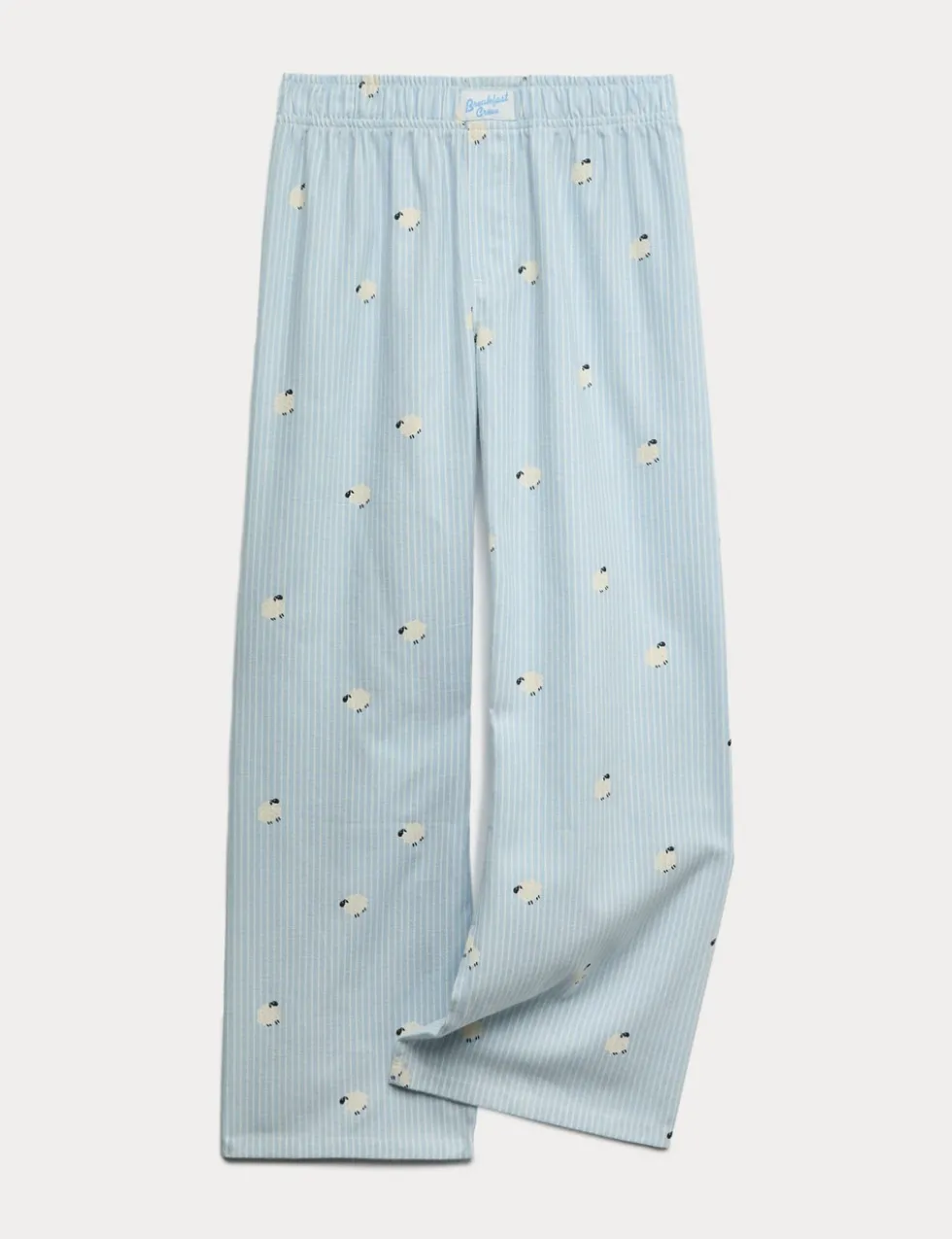 Pure Cotton Striped Sheep Pyjama Bottoms (6-16 Yrs)