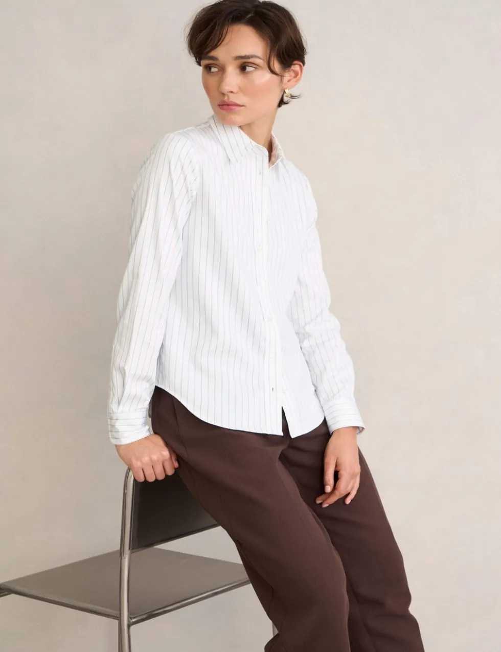 Pure Cotton Striped Shirt
