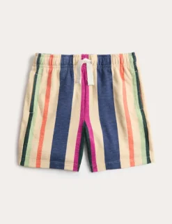 Pure Cotton Striped Shorts (2-8 Yrs)