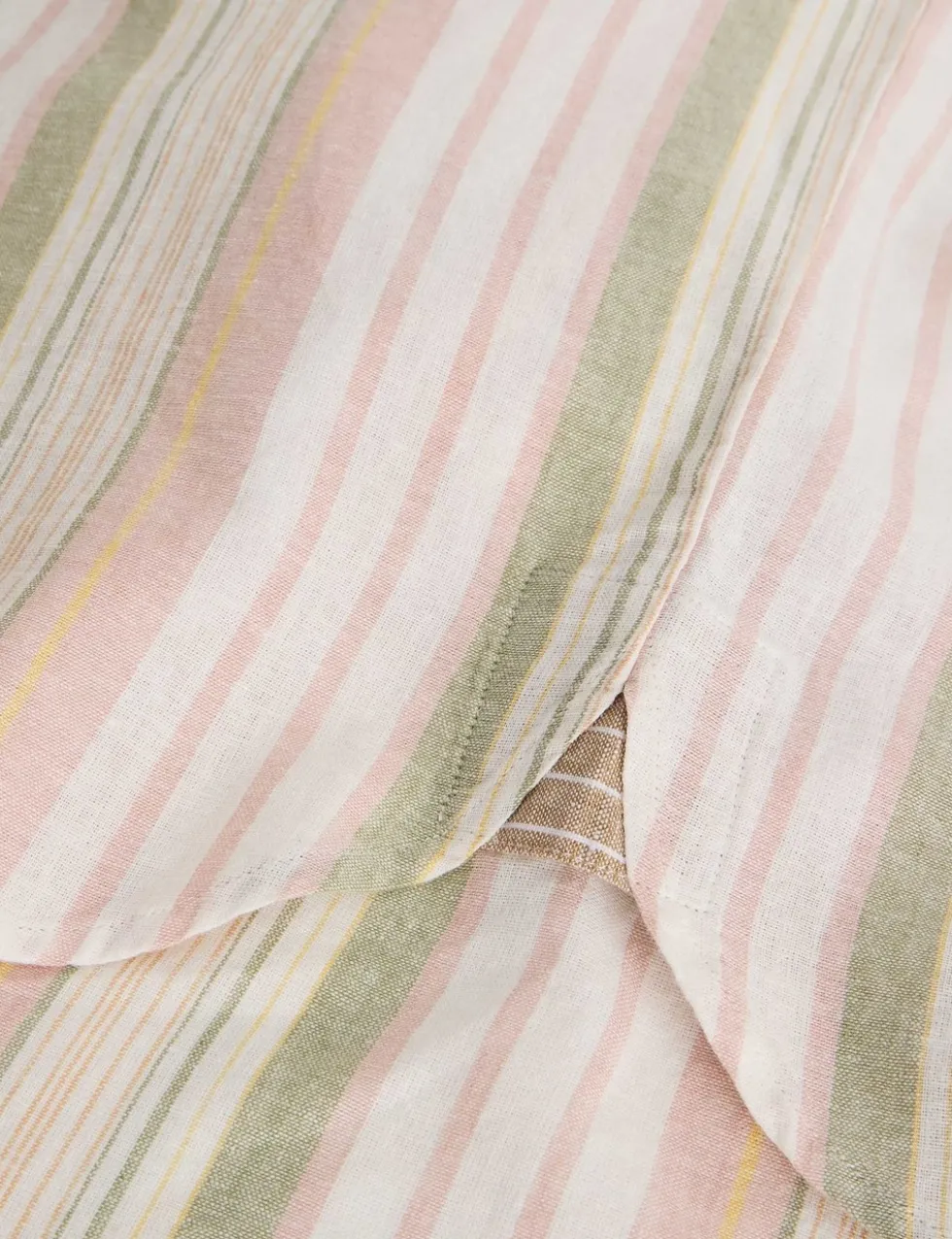 Pure Cotton Striped Short Sleeve Shirt