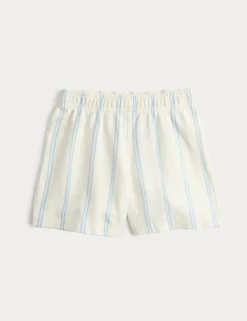 Pure Cotton Striped Shorts (2-8 Yrs)