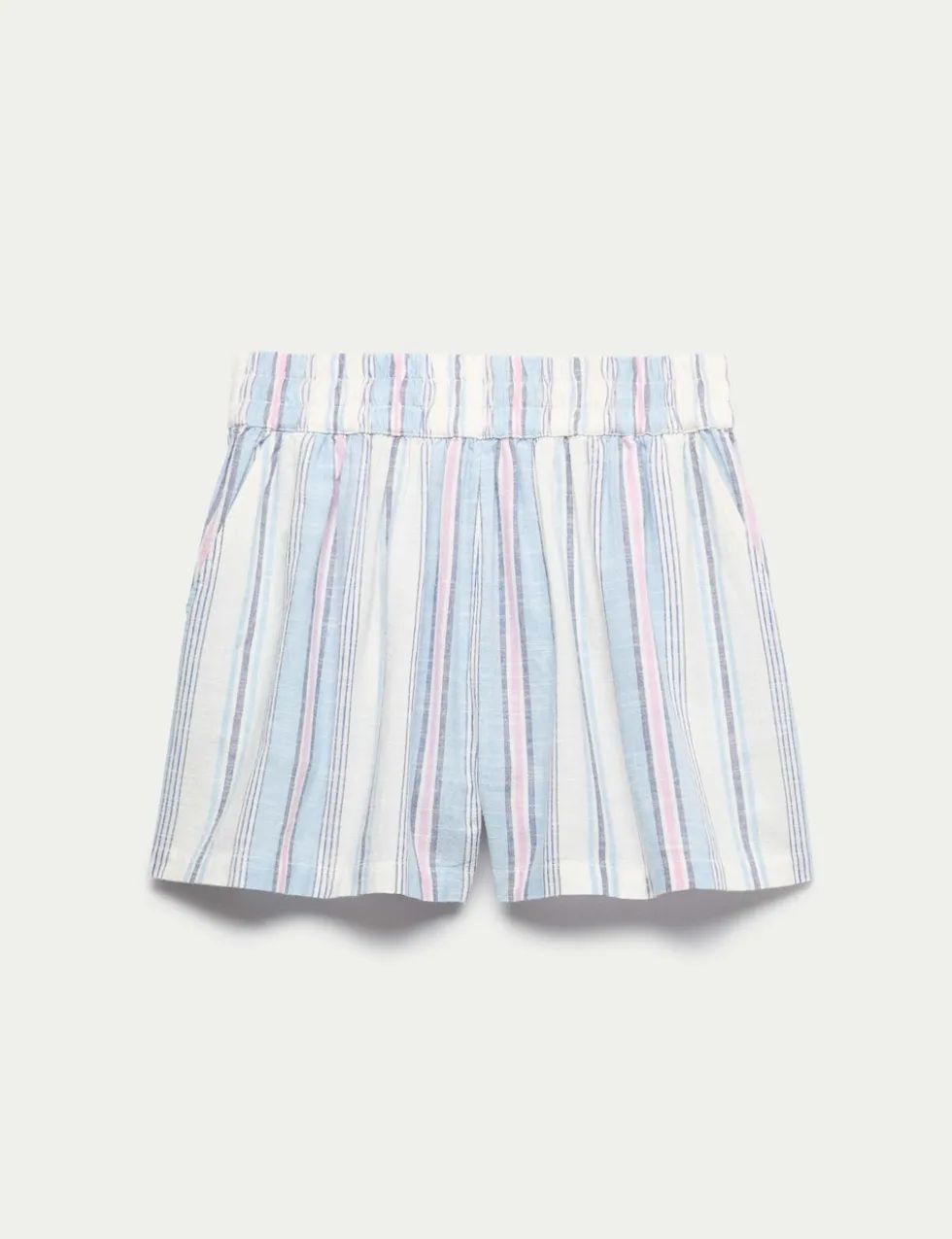 Pure Cotton Striped Shorts (6-16 Yrs)
