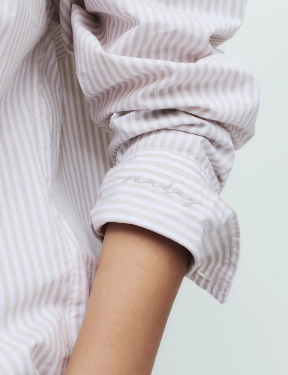 Pure Cotton Striped Shortie Set