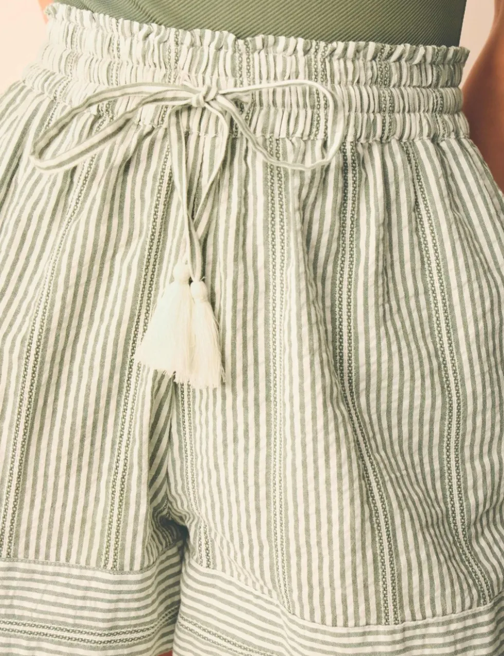 Pure Cotton Striped Shorts