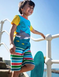 Pure Cotton Striped Shorts (1-12 Yrs)