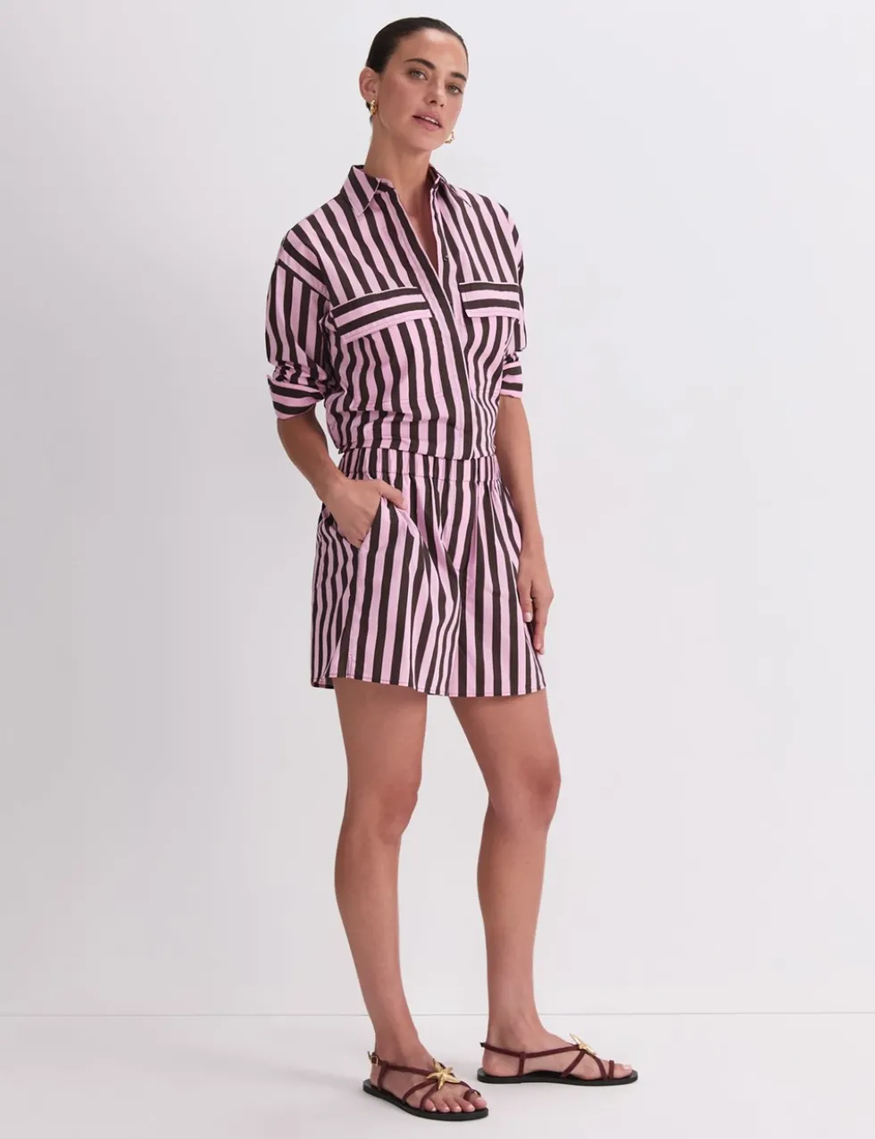 Pure Cotton Striped Shorts