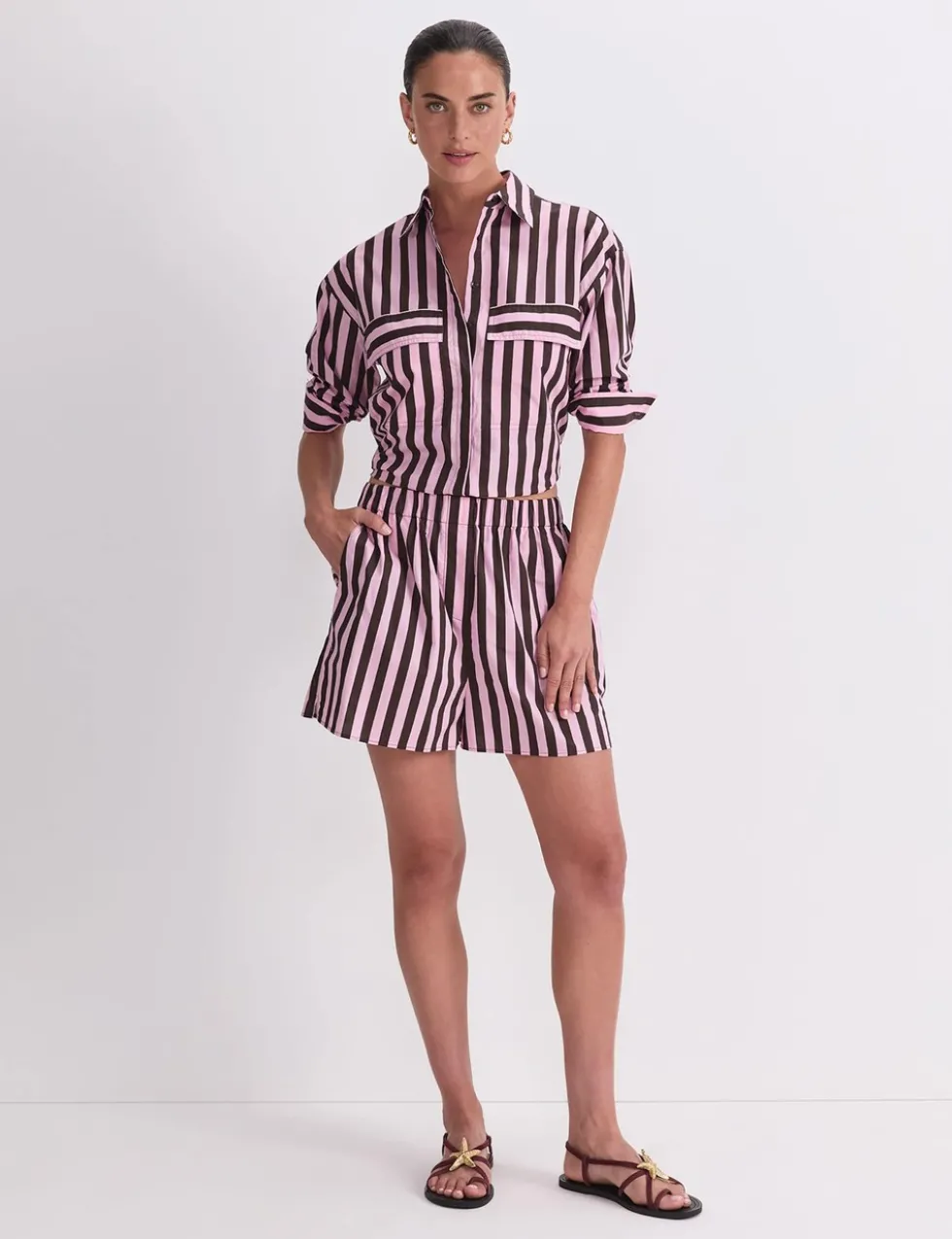 Pure Cotton Striped Shorts