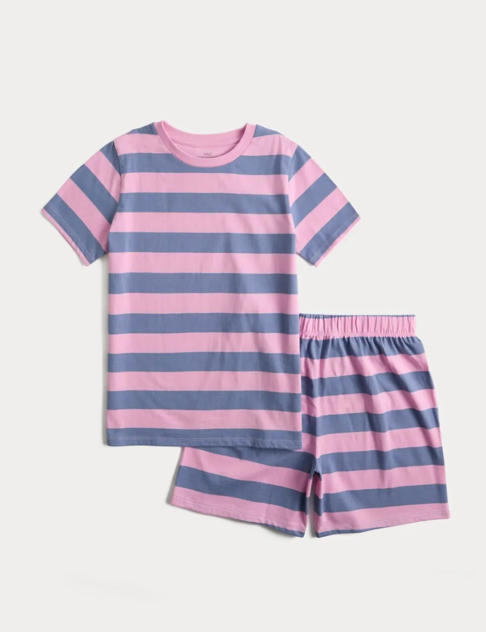 Pure Cotton Striped Short Pyjamas (1-16 Yrs)