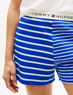 Pure Cotton Striped Shortie Set