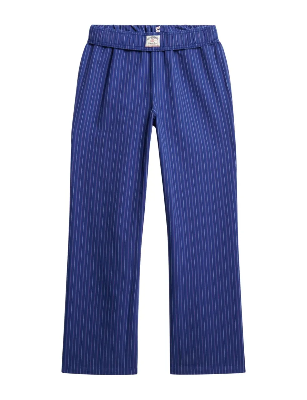 Pure Cotton Striped Straight Leg Trousers