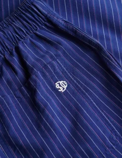 Pure Cotton Striped Straight Leg Trousers