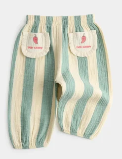 Pure Cotton Striped Taco Tuesday Trousers (0-5 Yrs)