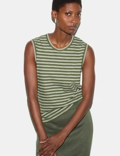 Pure Cotton Striped Tank Top