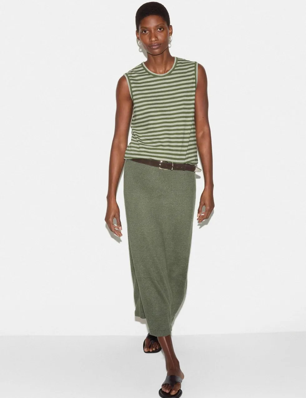 Pure Cotton Striped Tank Top