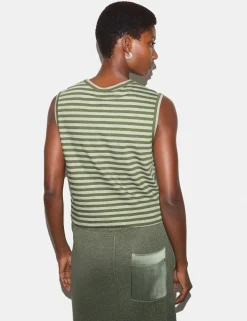Pure Cotton Striped Tank Top