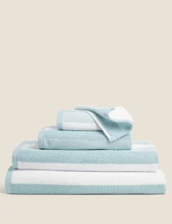 Pure Cotton Striped Textured Towel