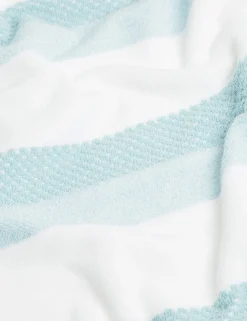 Pure Cotton Striped Textured Towel