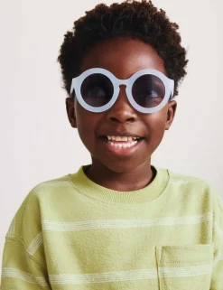 Pure Cotton Striped Textured T-Shirt (2-8 Yrs)