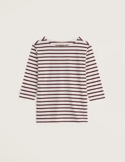 Pure Cotton Striped Top