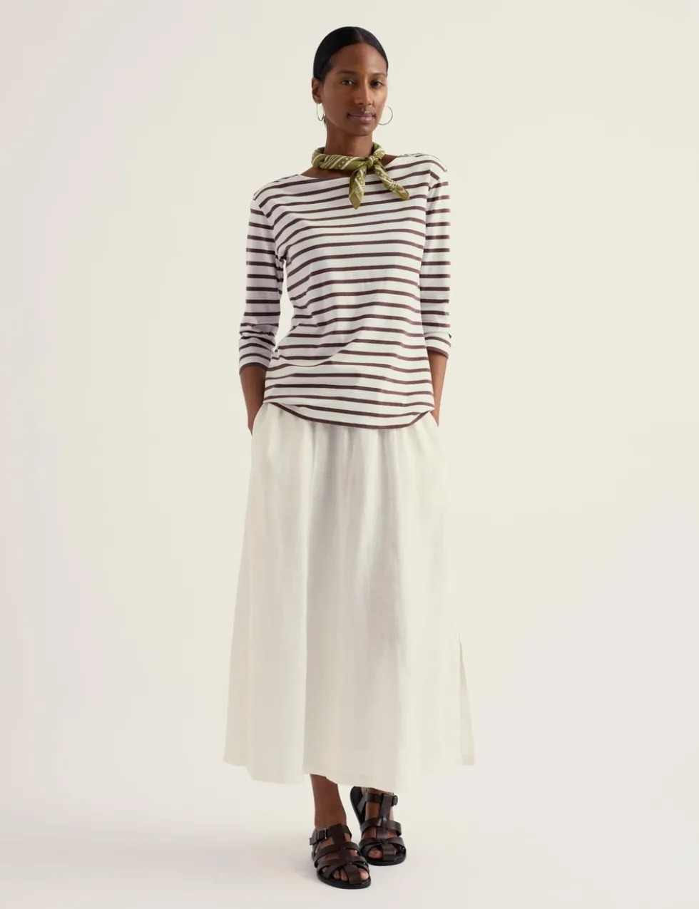 Pure Cotton Striped Top