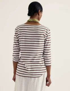Pure Cotton Striped Top